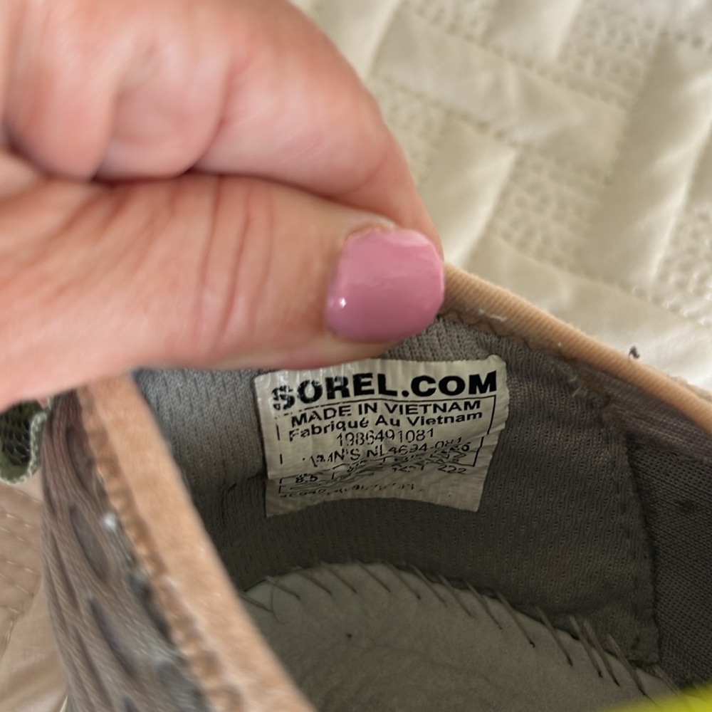 Sorel, Sz 8.5 Kinetic Impact Sneakers, gray and aqua - Picture 7 of 11